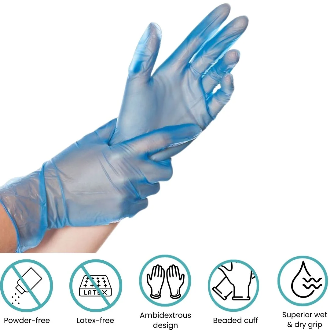 Shield Right Vinyl Blue Powder Free - Small