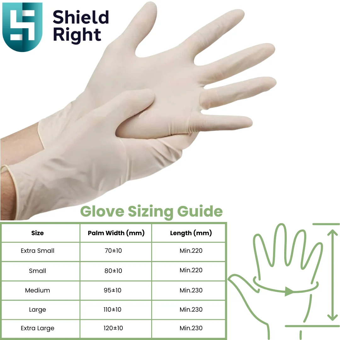 Shield Right Latex Powder Free - Extra Small