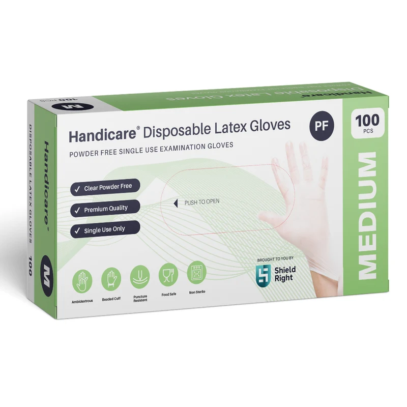 Shield Right Latex Powder Free - Medium