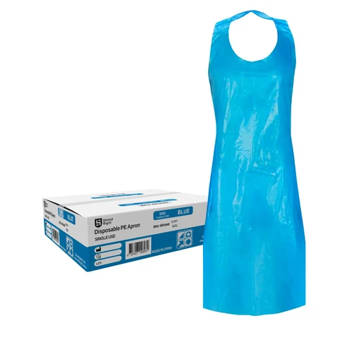 LDPE Aprons Blue