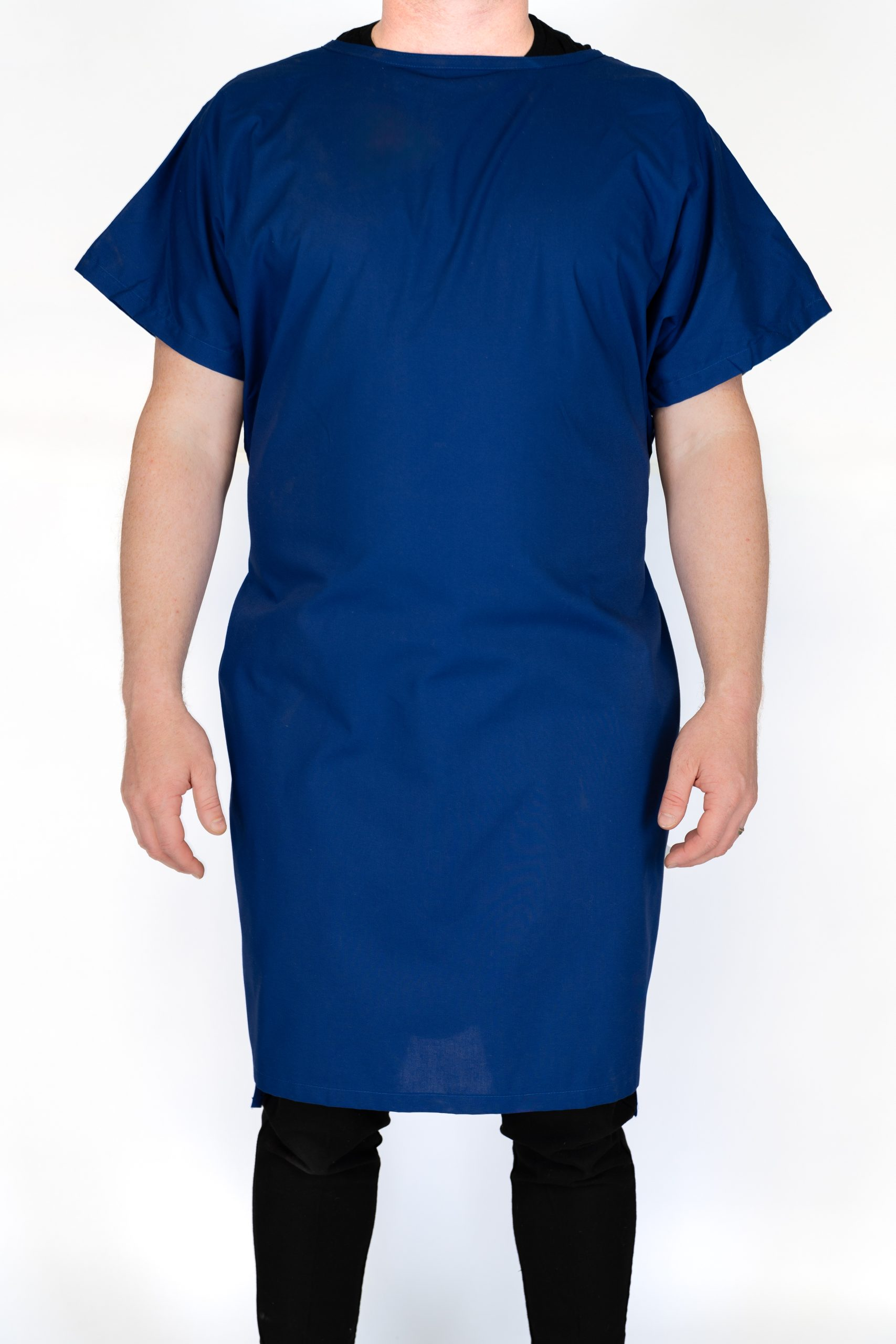 Navy Short Sleeve Patient Gown, Uni