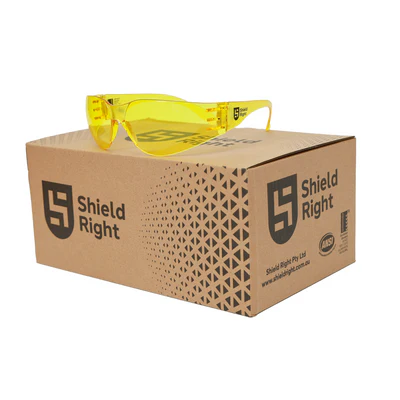 Shield Right Visitor Safety Glasses Amber
