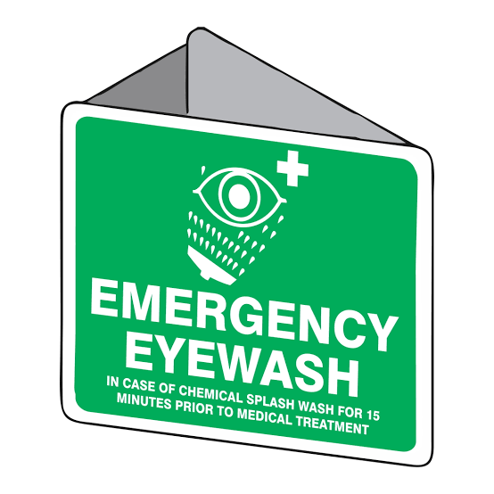 3D Eyewash Sign